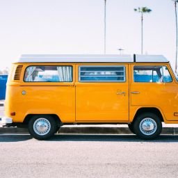 yellow car van vehicle travel 2571335